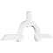 Ekena Millwork Ericson Architectural Grade PVC Gable Bracket, 96"W x 36"H x 4"D x 6"F, 9/12 Pitch GBP096X36X0406ERI00 - alternate 1